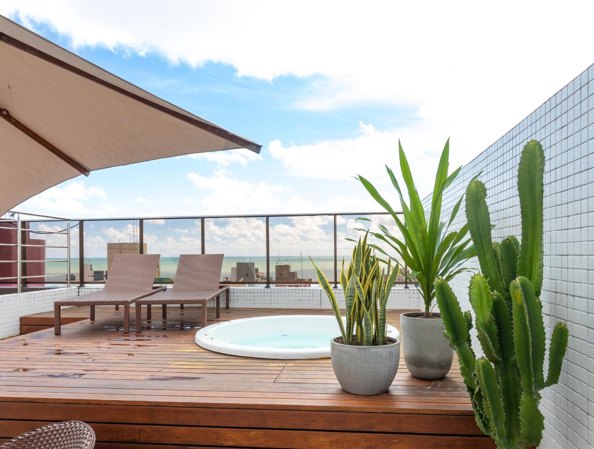 Cobertura Com Jacuzzi E Deslumbrante Vista Mar Apartment Joao Pessoa Exterior photo